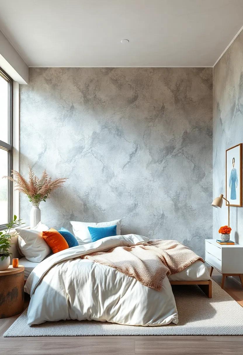 Dreamy Clouds: Incorporate a soft, cloud-like texture ⁣to ​your walls⁤ for an ethereal atmosphere, perfect for​ a relaxing bedroom retreat