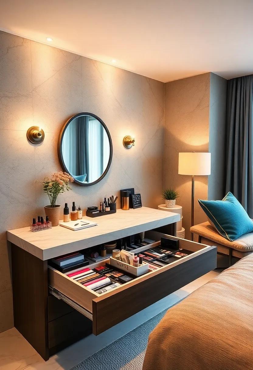 Invest in drawer​ dividers to keep⁢ makeup items sorted and easily accessible, ‍transforming chaos into organized bliss