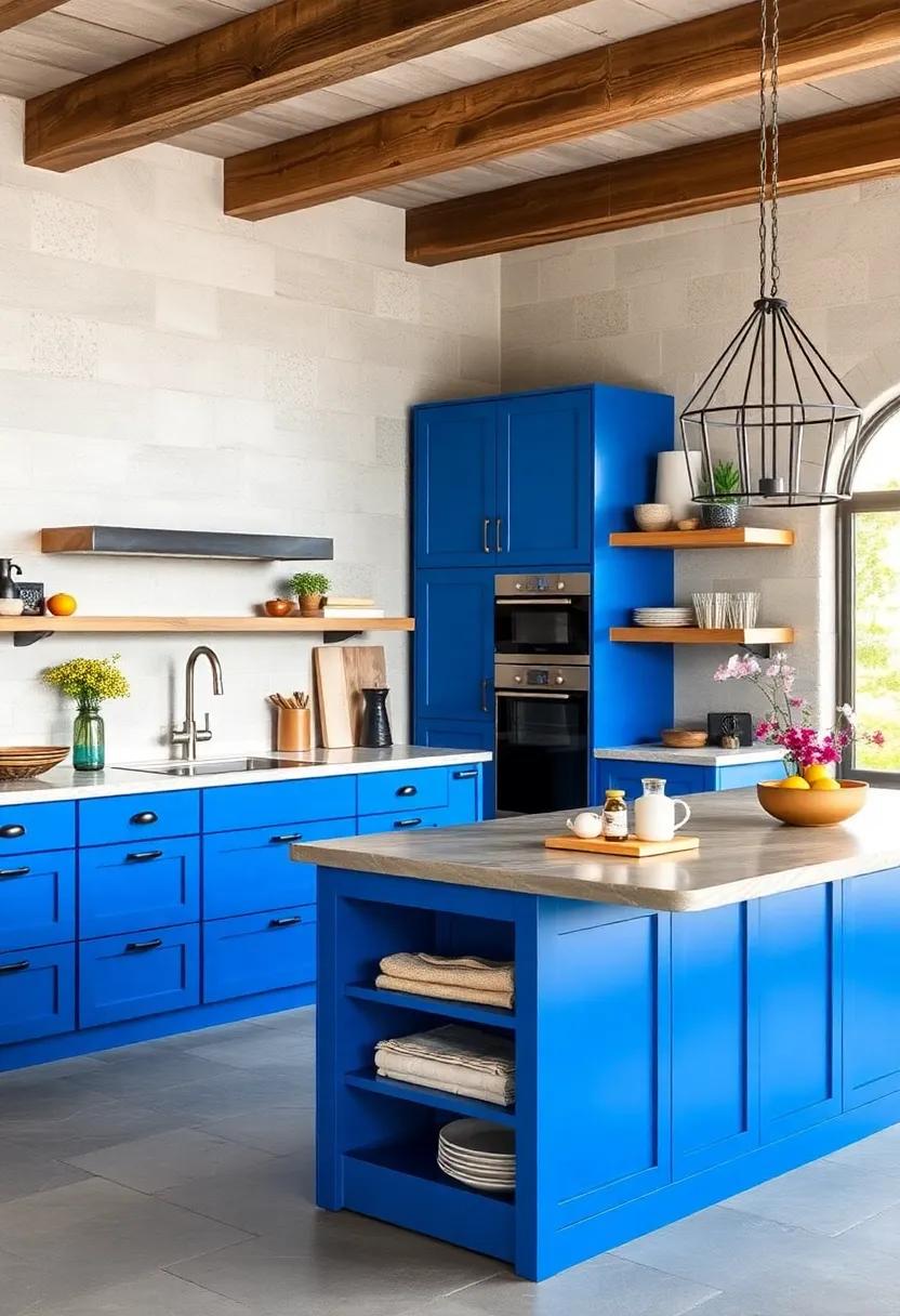 Painted Perfection: Go daring ​by painting an existing island a bright sapphire blue, giving⁣ new life and vibrancy⁢ to an older kitchen