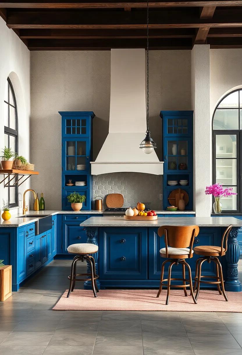 timeless⁣ Blue: A classic, traditional blue island featuring ornate details and ⁤rich textures will never go out of style, ensuring your kitchen remains timeless through the seasons