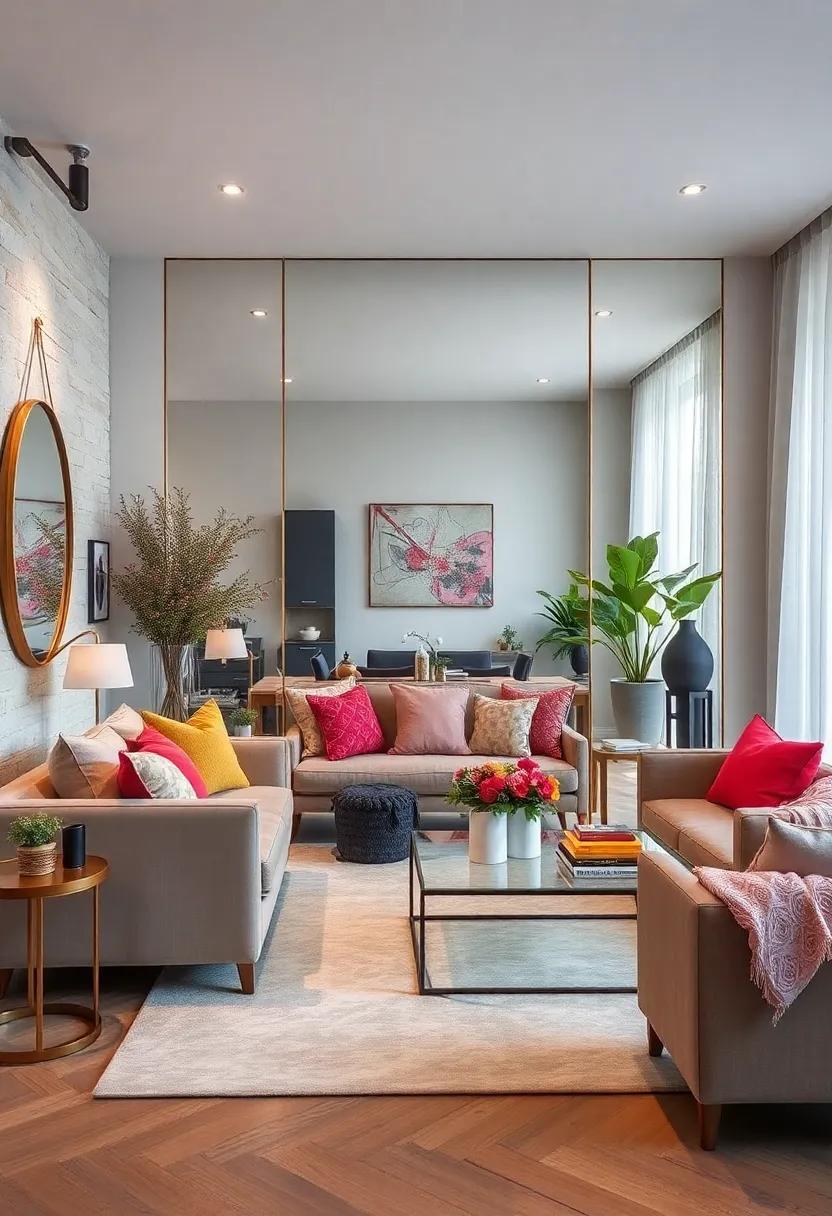 Use Mirrors Strategically: Position mirrors to reflect light and ‍create the illusion ​of a⁢ larger space, while adding glamour