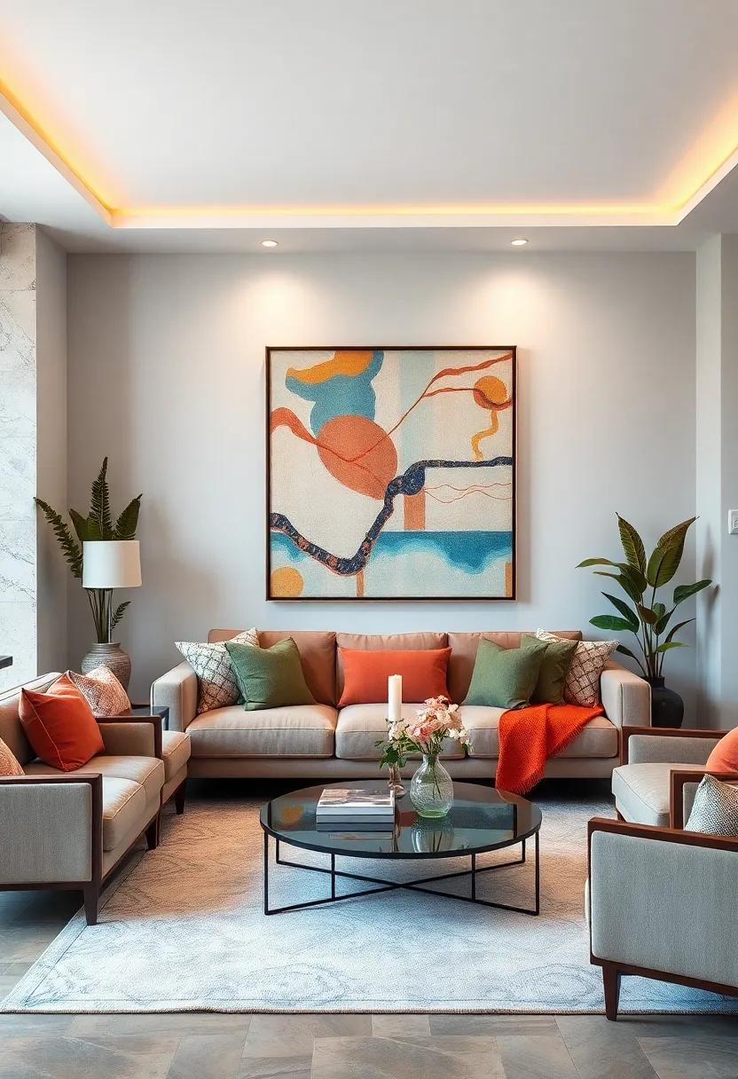 Statement Wall Art: Choose large-scale art pieces⁣ that reflect ⁣your personality and serve as focal points in ⁣the⁣ room