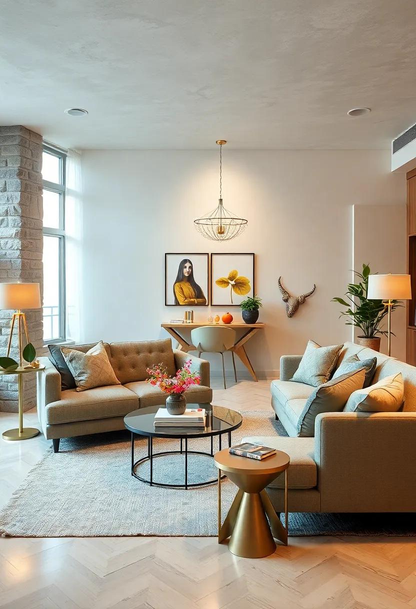 Incorporate ⁤Metallic ⁤Touches: Add ‍metallic accents through‌ lamp bases, frames, or decorative objects for a touch ‍of sophistication