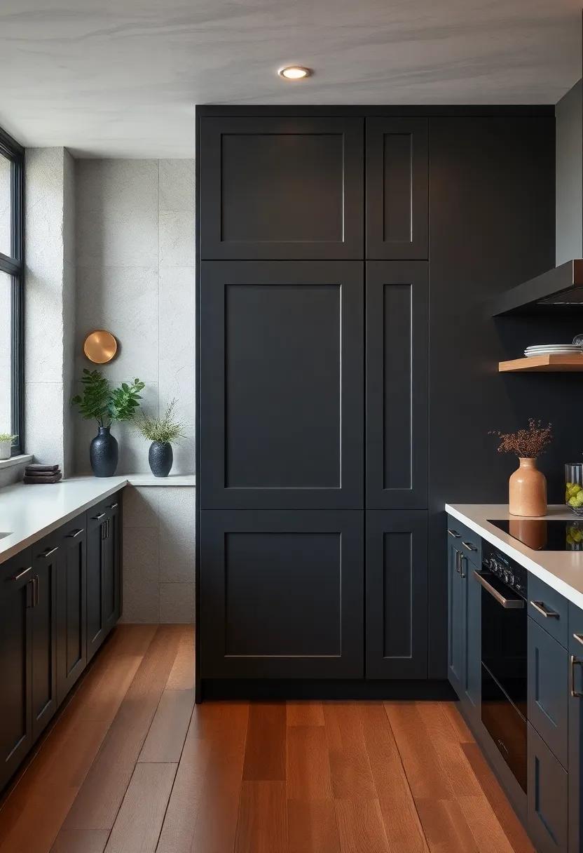 Incorporate a​ Dark gray Pantry Door for a Cohesive Theme