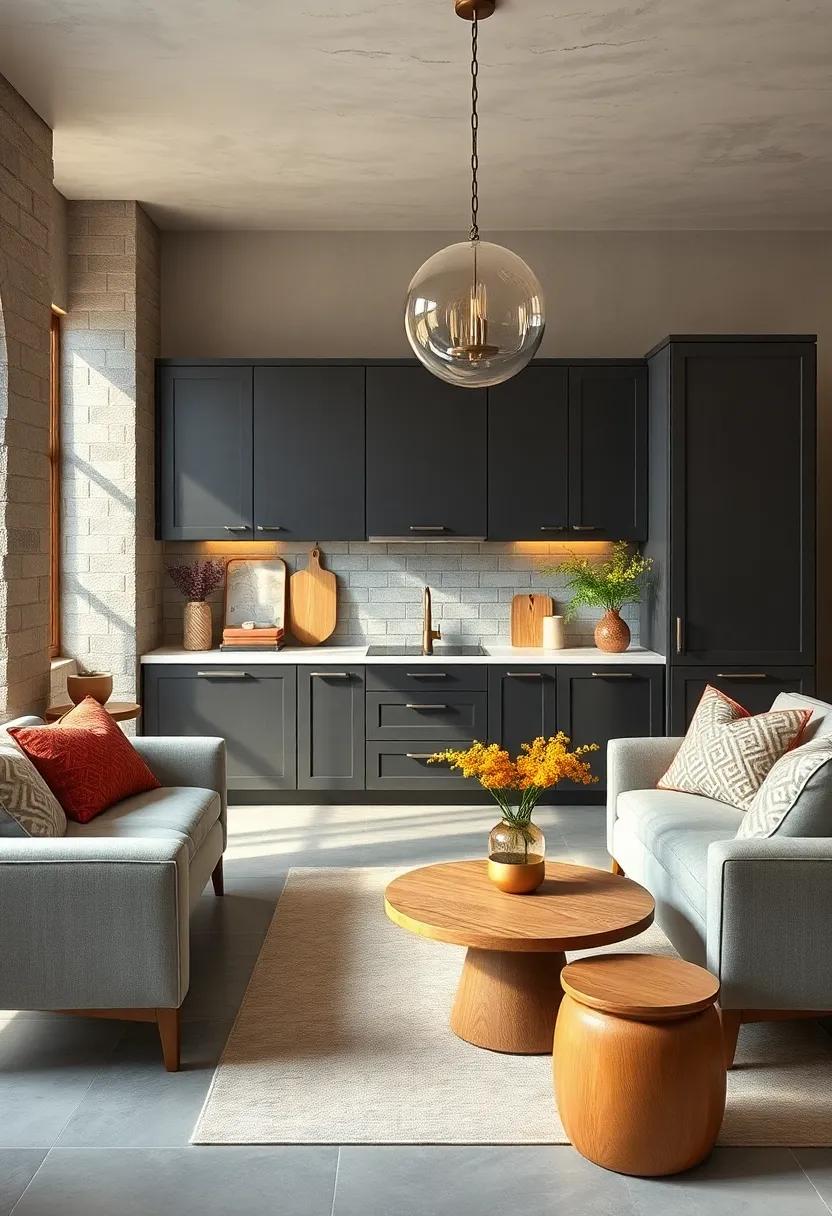 Pair‌ Dark ​gray Cabinets with Warm Wood Accents for ⁢a Cozy Feel