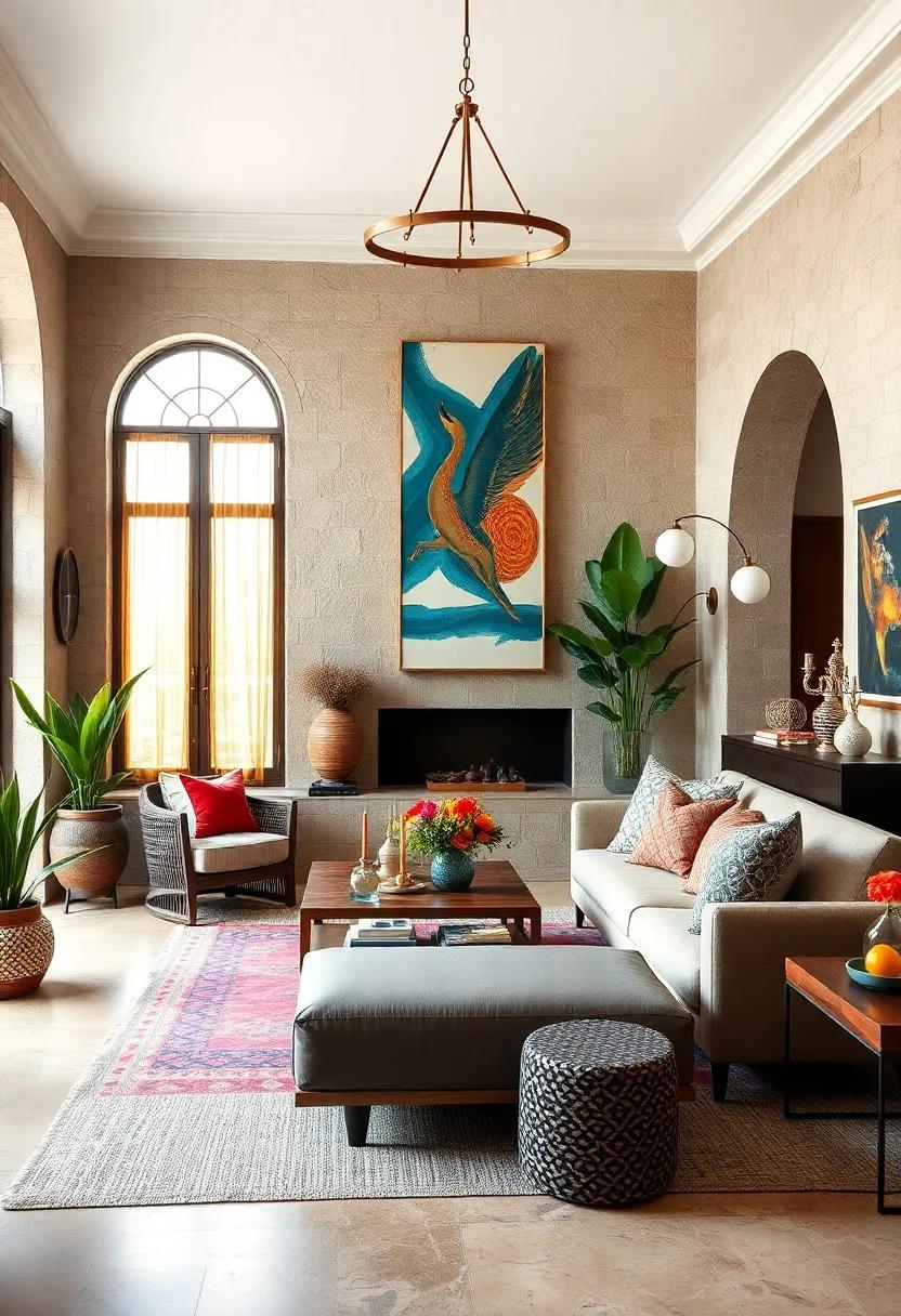 allow your personality to‌ shine through⁣ by mixing ​in elements from various ⁣cultures around the world ⁣along with ‌Moroccan‌ influences for a truly unique‍ and ⁤eclectic living⁣ room