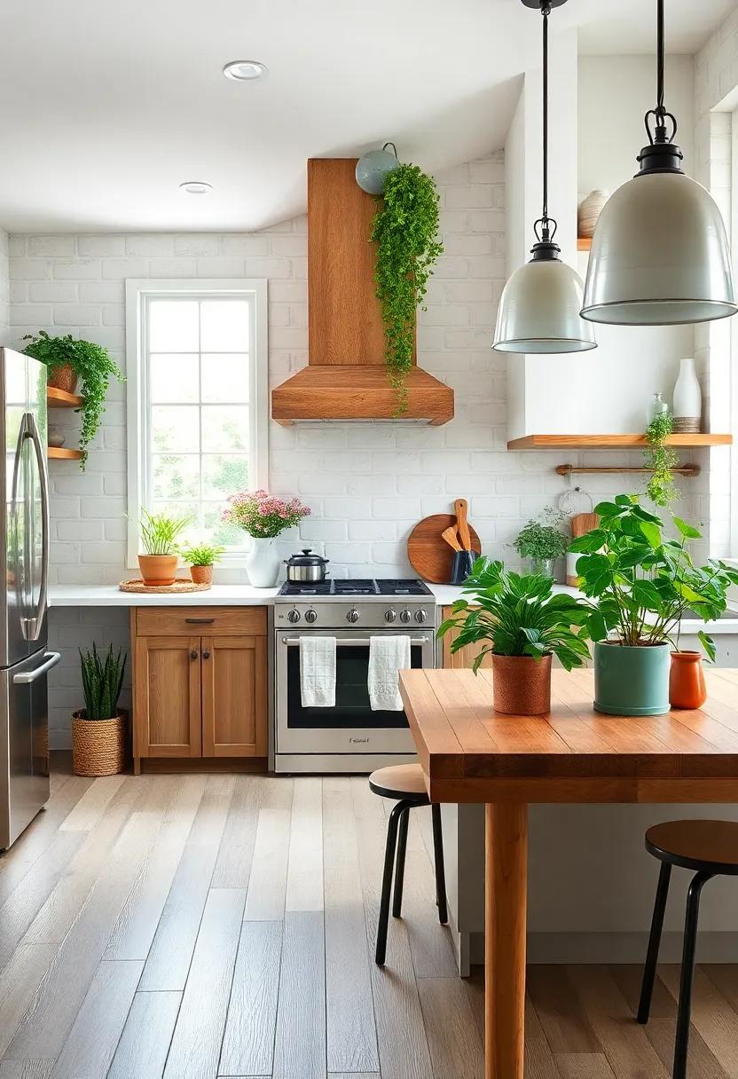 Add a Touch of Greenery: Introduce potted herbs and plants ‌to breathe ⁢life into your kitchen, lending both color and a fresh aroma⁢ to the ‍space