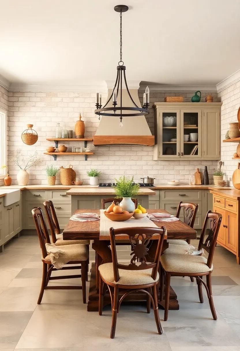 Incorporate Vintage Furniture: Seek out rustic,well-loved dining tables or cabinets that tell a story and add a sense⁣ of history to your kitchen