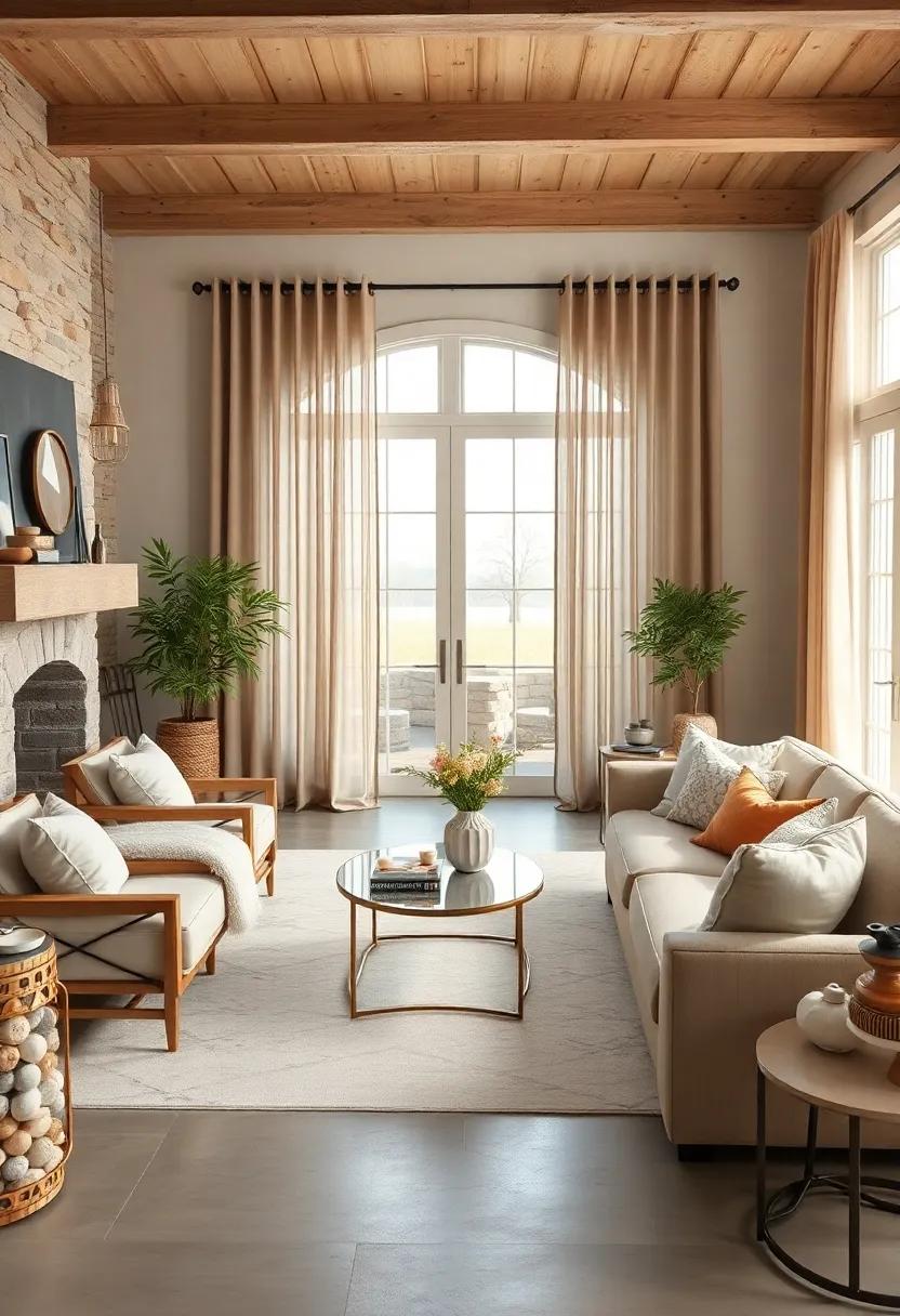 Curtains‌ that Whisper: Opt for‍ sheer taupe drapes⁣ that filter in gentle light⁤ while maintaining a sense of privacy