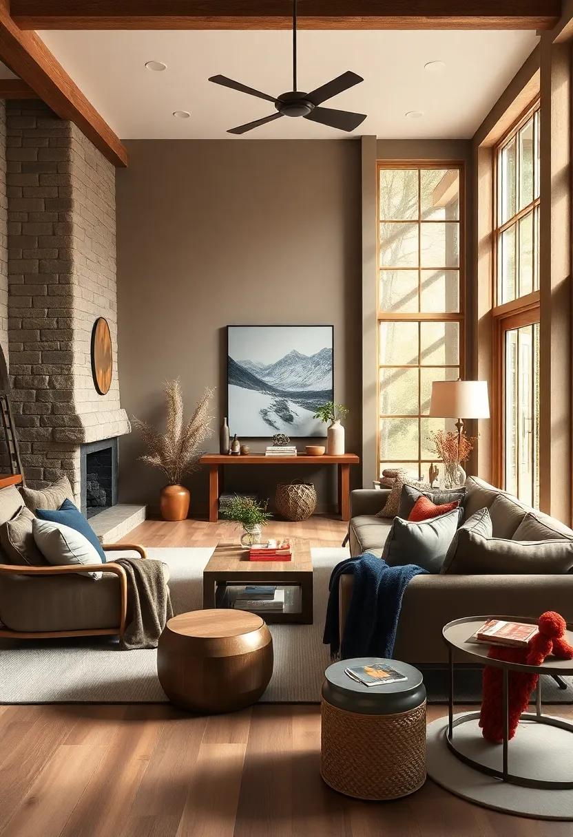 Contrast‌ with Comfort: ⁢Balance‌ taupe with contrasting colors like deep navy or rusty ⁤red for a dynamic yet ‍cozy atmosphere