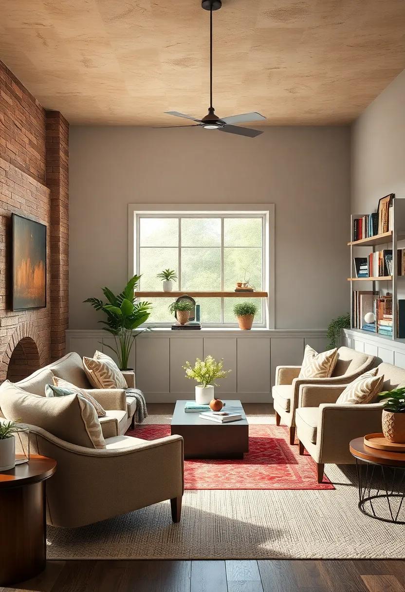 Cozy Nooks: Create ⁢reading corners with taupe armchairs, soft⁢ lighting, and shelves ⁣brimming with literature