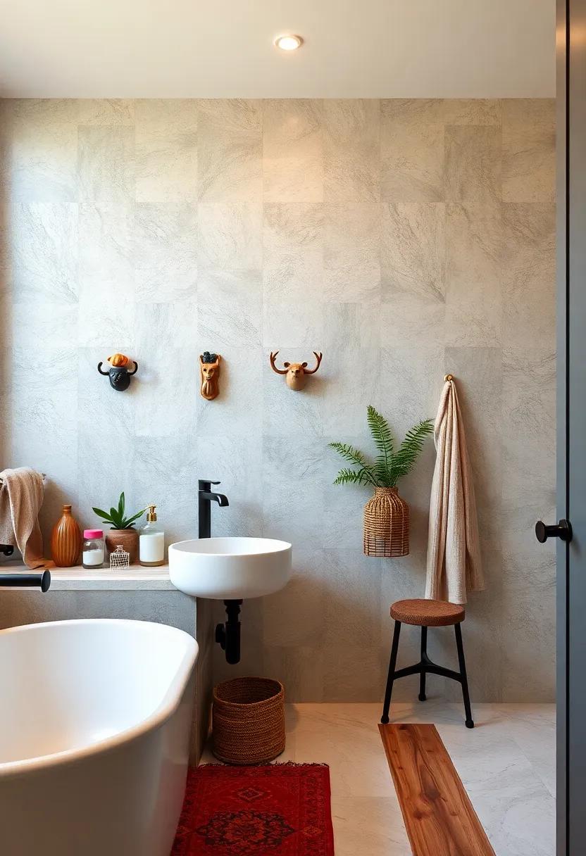 Charming, whimsical⁢ wall hooks‌ shaped like animals or ​quirky objects for hanging robes
