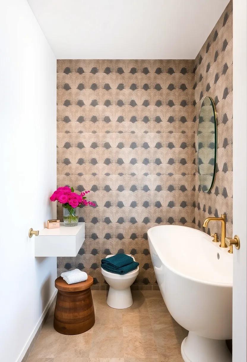 Geometric Glam: ⁢Choose bold geometric patterns in contrasting colors to create a modern and eye-catching feature wall