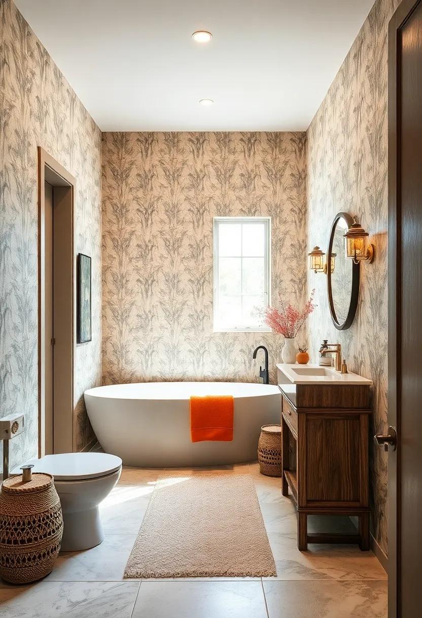 Rustic ⁣Retreat: implement wallpaper with distressed⁢ or weathered looks that evoke‌ a cozy cabin or farmhouse aesthetic