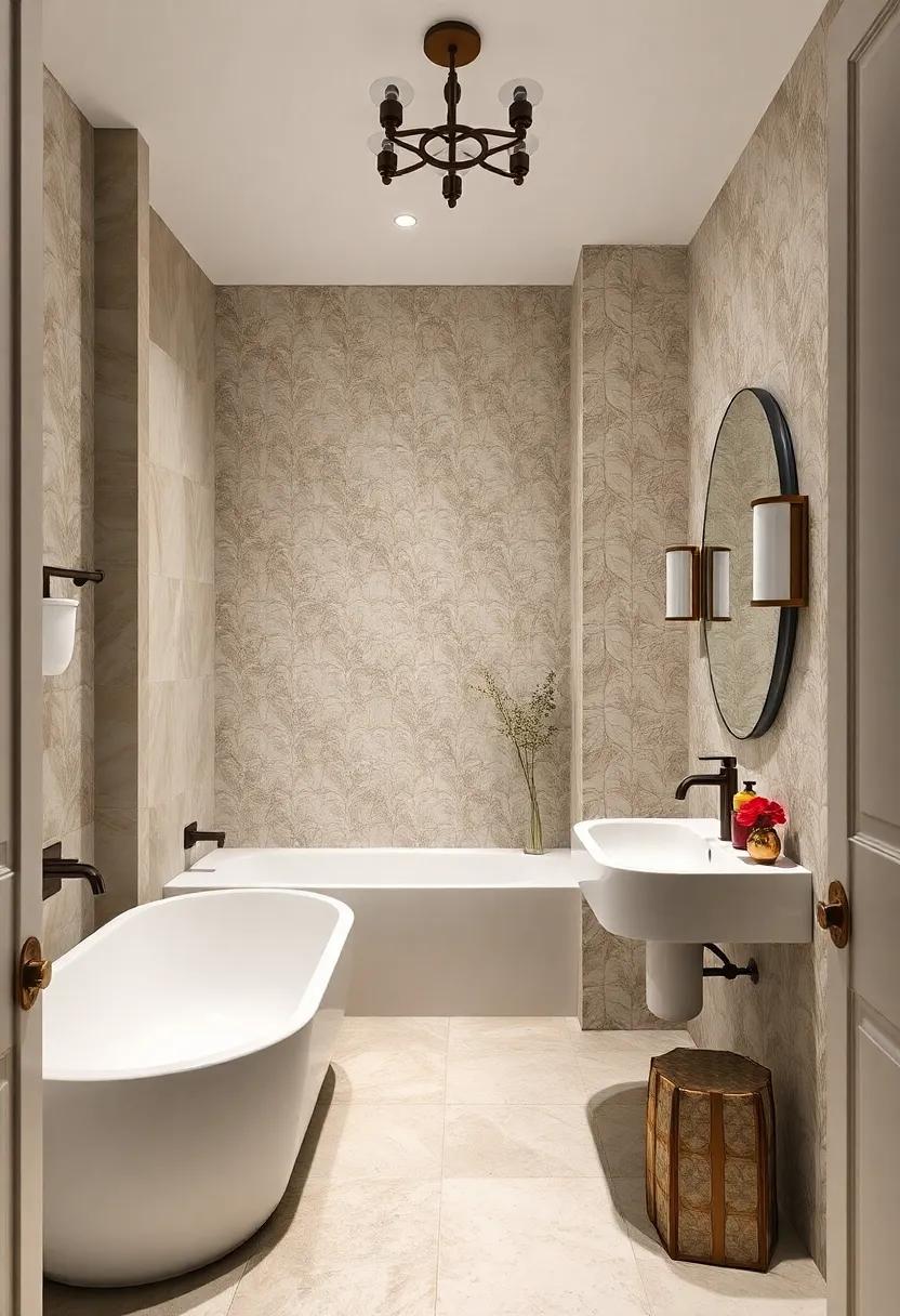 Understated Elegance: Use soft, muted patterns that blend ‌harmoniously with neutral ⁤fixtures for a refined, understated look