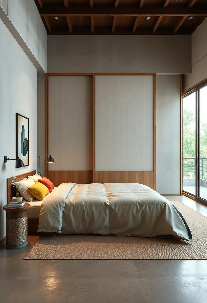 futon Friendly: Design sliding doors that elegantly conceal your futon, ​maintaining a clean and‌ stylistically cohesive bedroom look during the day