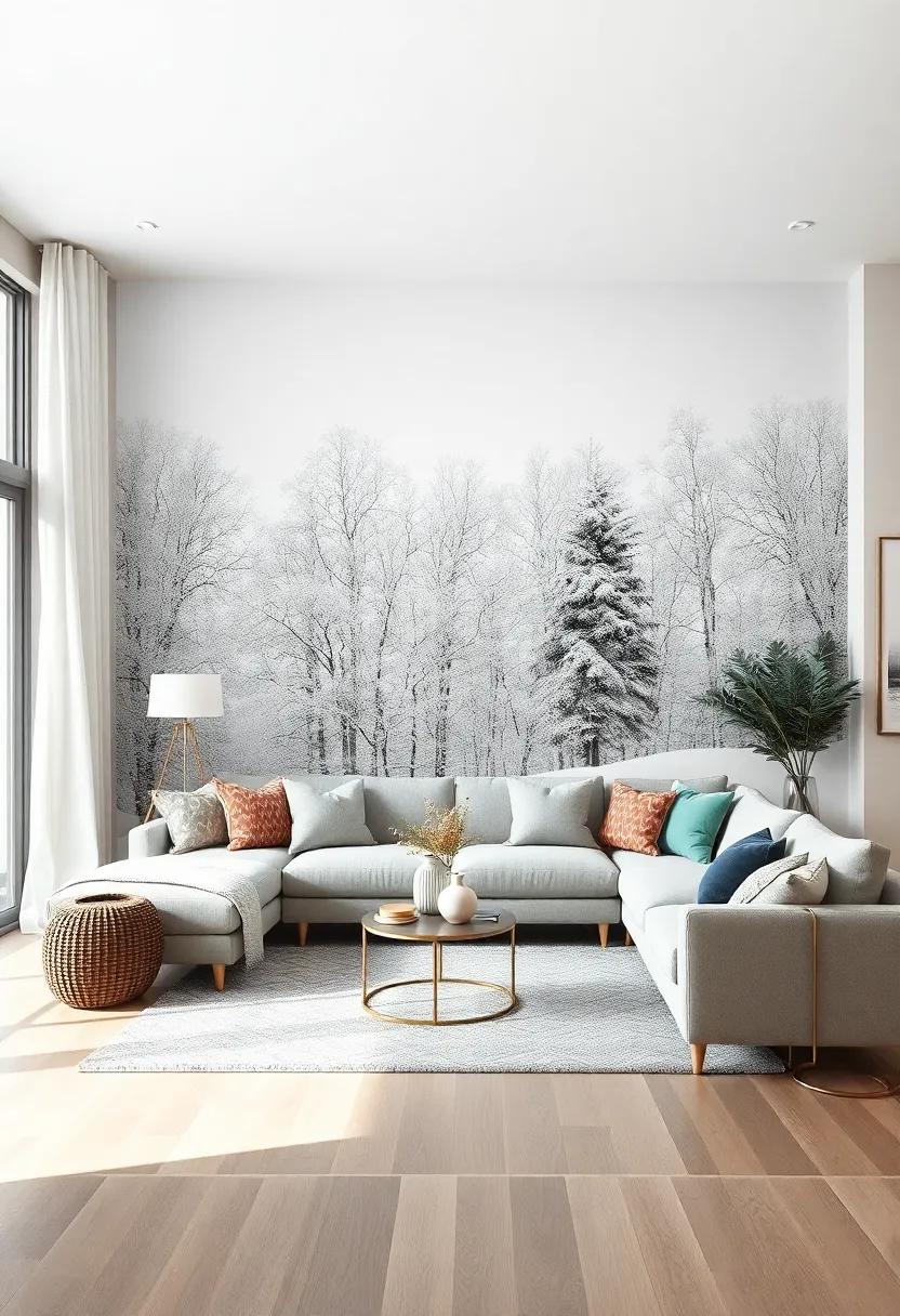 Winter Wonderland: Evoke the serene​ beauty of‍ winter with ‍a snowy landscape wallpaper that​ captures the stillness and⁣ charm of a snowy day