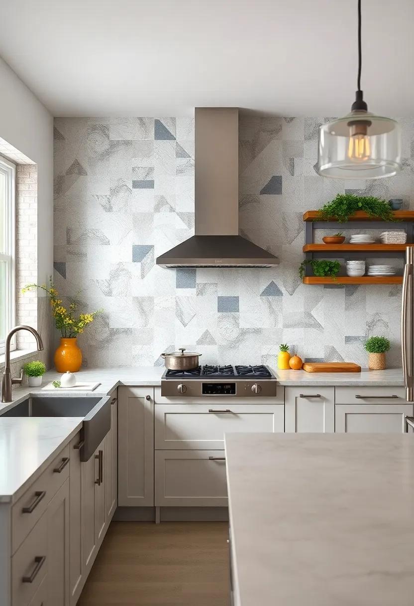 Geometric patterns:​ Go modern‍ with bold ‌geometric patterns ‍that ‍bring vibrancy ⁢and a touch ⁢of art to your kitchen space