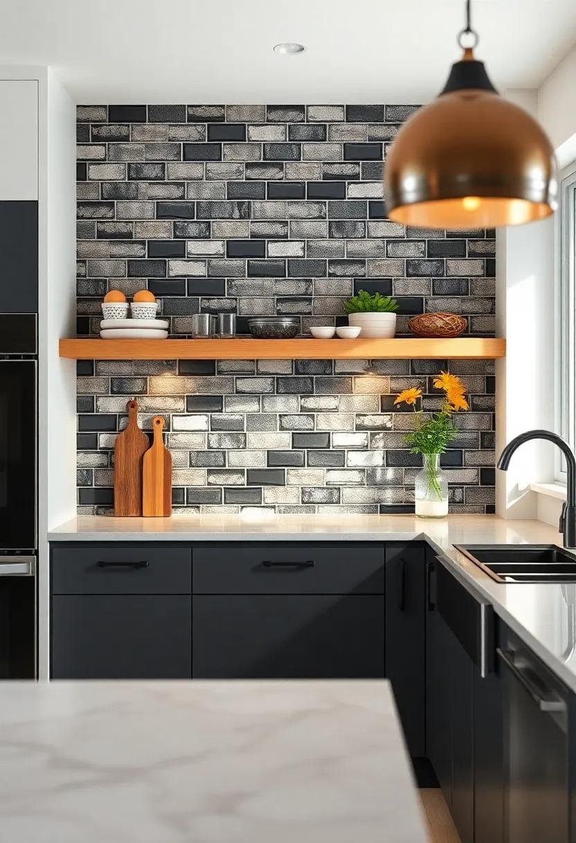 Glossy Black ​Tiles: ⁤Make a dramatic statement with⁢ glossy black tiles that offer a sleek and polished look while being easy to‍ clean