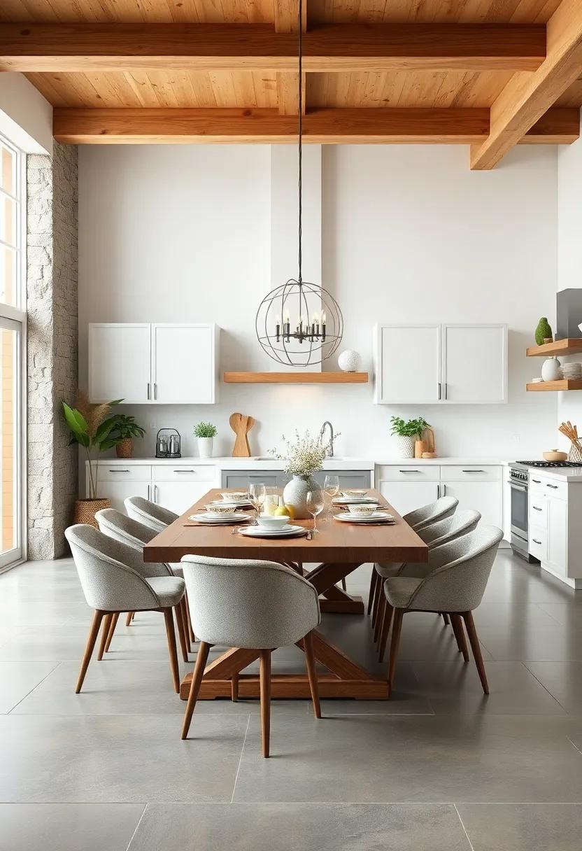 Family-Style dining Table:⁣ choose a ⁣large dining table ⁢that invites family and friends to gather ⁢and enjoy‍ meals together, embracing the heart of farmhouse living