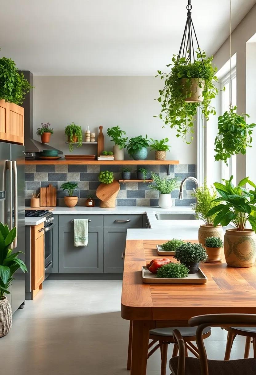 Greenery⁣ and ‌Herbs: ​Add life and​ freshness with potted plants or hanging herb gardens, ⁢creating a‌ vibrant ‍and inviting atmosphere