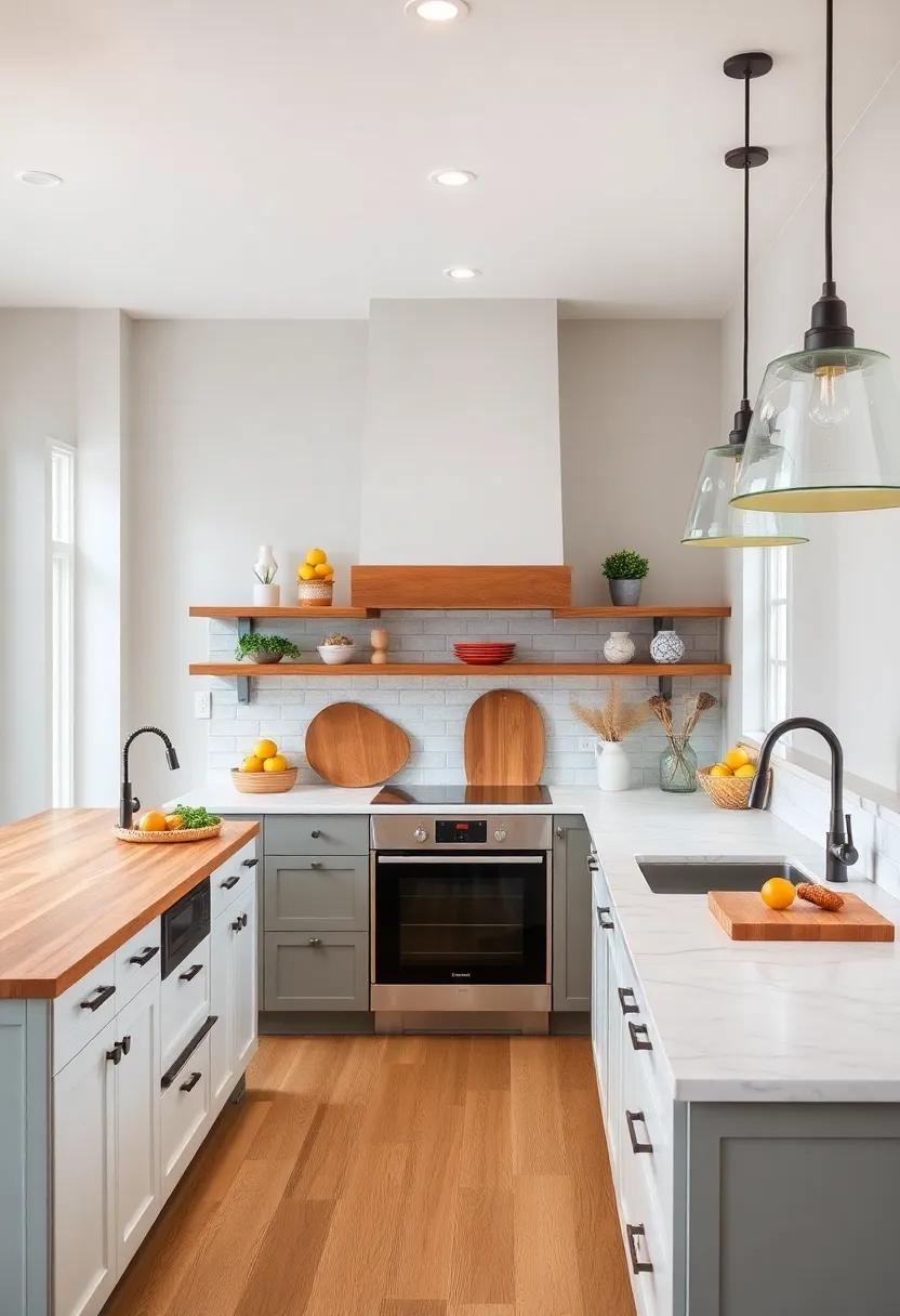 Quartz or​ Butcher Block⁢ Countertops: Select ⁢durable and beautiful countertops that combine style and practicality for ‌all your cooking endeavors