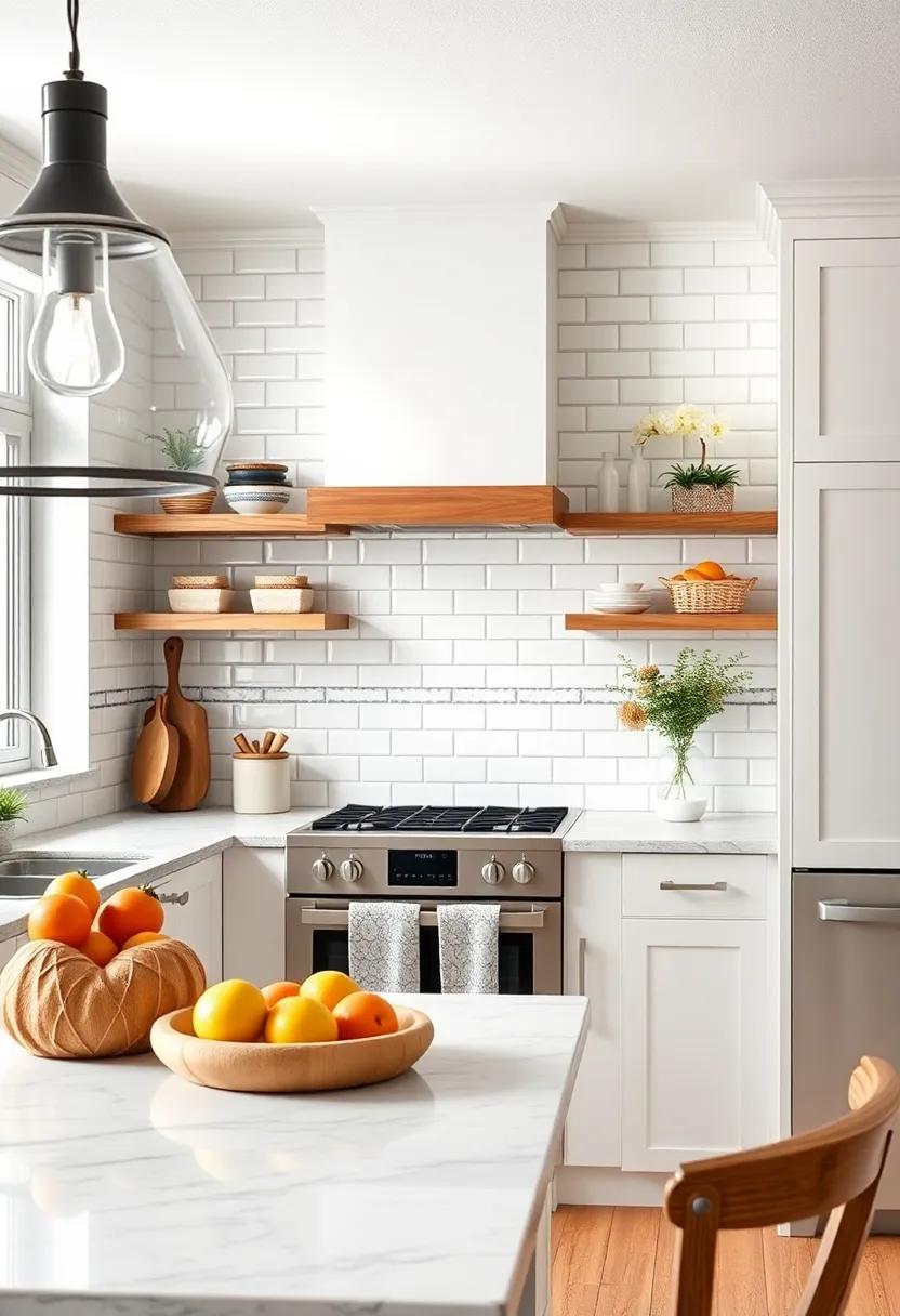 Subway Tile Backsplash:‍ A classic subway⁣ tile backsplash in a ‌glossy or matte finish adds a chic and timeless element ‍to your kitchen⁣ design