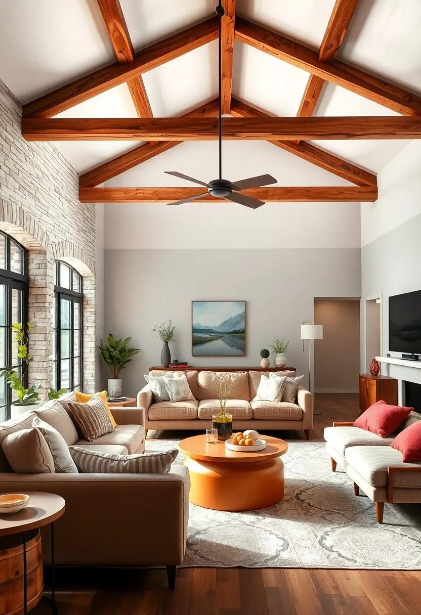 Warm Wooden Beams: Exposed wooden ​beams can add character⁢ and depth, ⁤creating a‌ sense of rustic coziness over your seating area