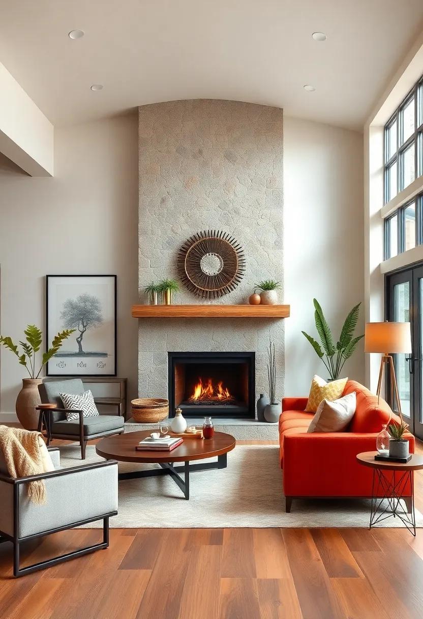 A Statement Fireplace: A charming,traditional fireplace can serve as‌ a focal point,bringing a cozy atmosphere that ​draws family and friends together