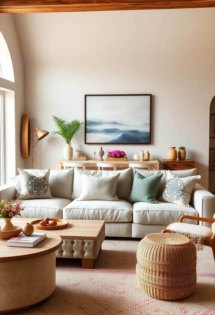 Embroidered Pillows:​ Accent your sofa with pillows featuring rustic motifs or embroidery to add layers of texture and⁢ visual interest