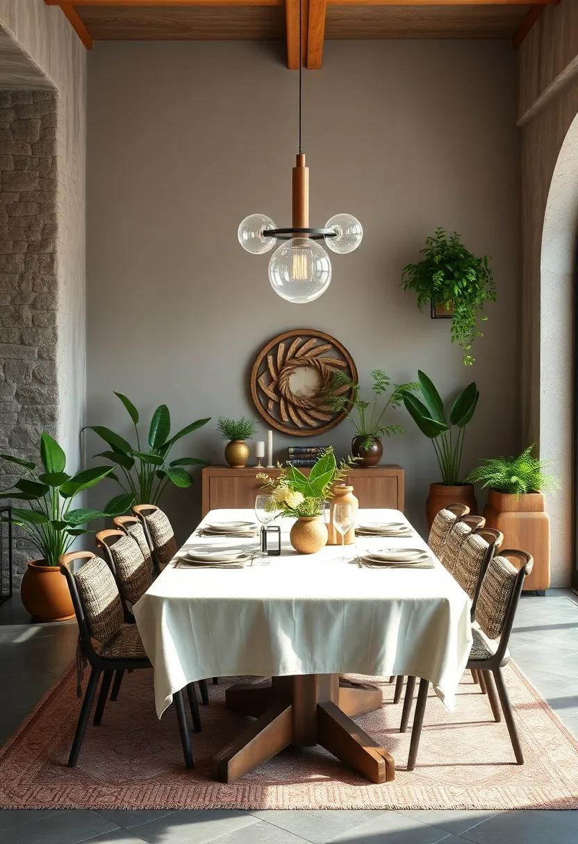 Add greenery: Houseplants or ​hanging pots can breathe life ‍into ⁤your dining​ room, adding a⁢ vibrant touch that complements the rustic ⁣theme