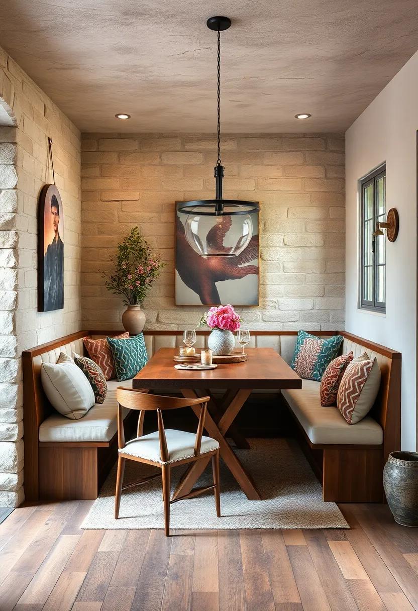 Design a⁢ cozy nook:‍ Create‍ a small dining nook⁣ with built-in benches and cushions to make a shared dining experience more inviting