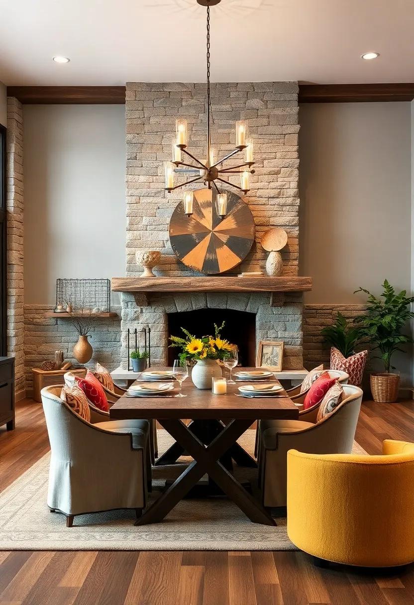 Opt for stone accents:‌ Incorporate stone elements,⁢ like a stone fireplace or a stacked stone feature wall, to introduce⁤ texture and ‍an organic feel