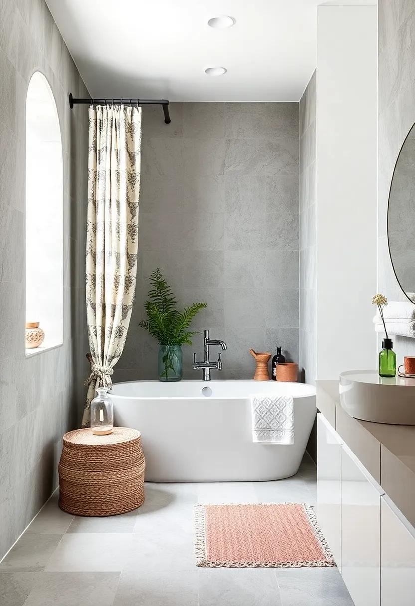 Curtain ⁢Ties: Add patterned⁤ fabric ties to your shower curtains ‍for an ‍unexpected twist that’s ‍both practical​ and decorative