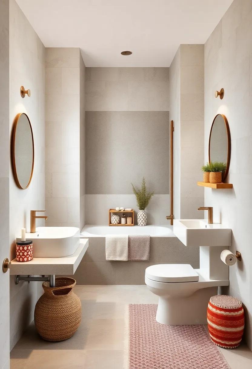 Whimsical Storage Solutions: Use ​patterned containers to store toiletries that add a playful‍ element to your space
