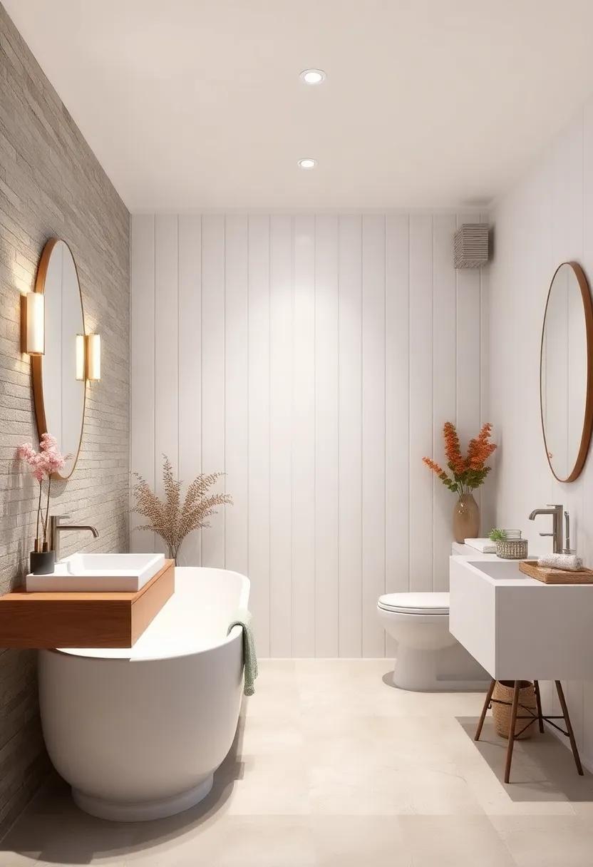 Consider vertical shiplap paneling painted in white for ⁤a⁣ timeless, coastal vibe‌ that enhances the feeling of ​height