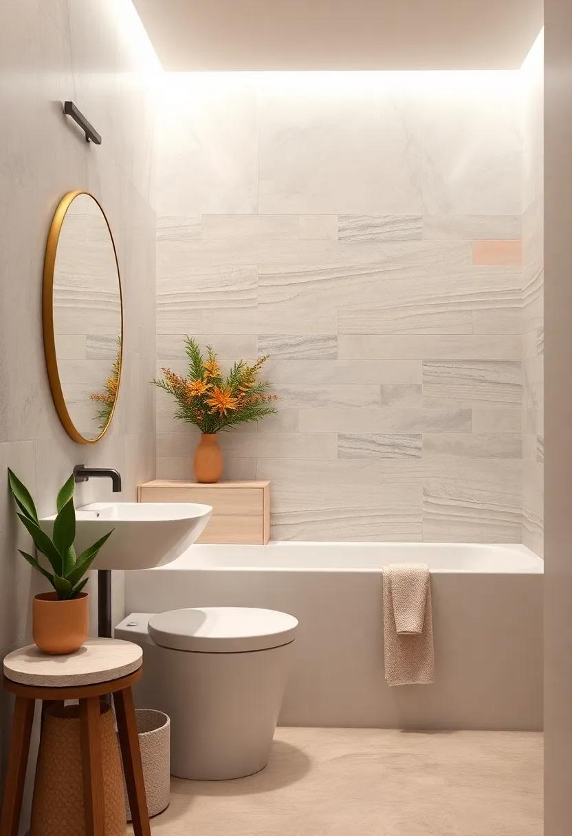 Create⁤ a‍ serene atmosphere by opting for soft pastel tiles that bring a splash of color without overwhelming the space