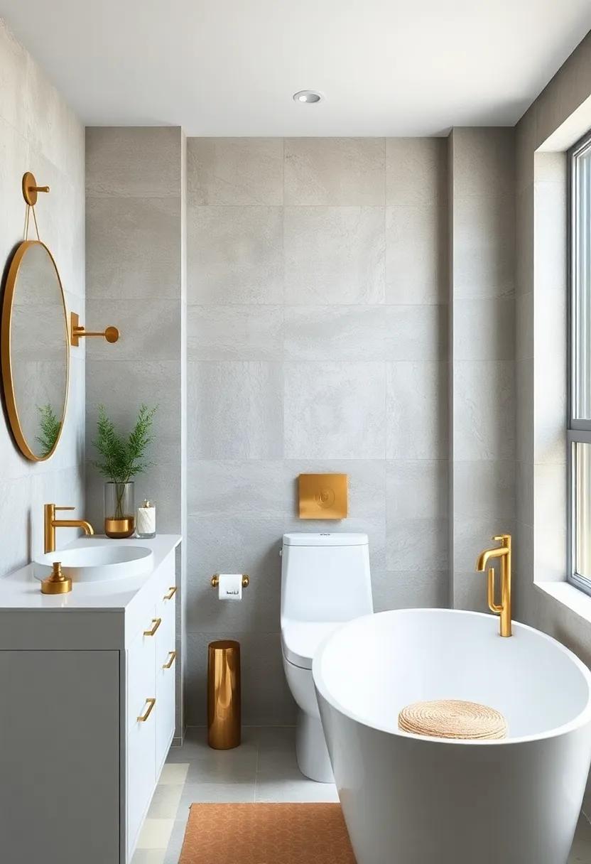 Explore the ‌beauty of metallic⁣ accents with gold or silver ‌paint that reflects light, adding a touch of‌ glamour to​ your space