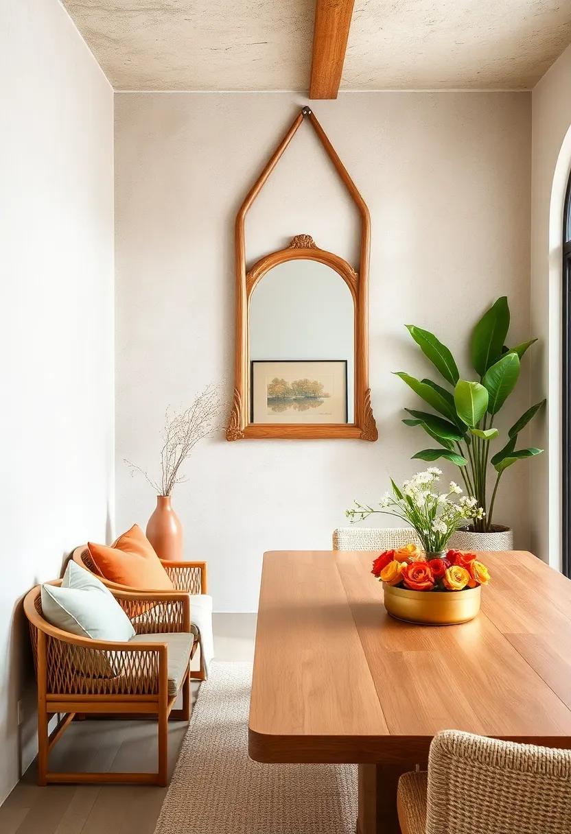 Hang a Summer-Inspired Mirror: Use a mirror with a ‍natural frame⁣ to reflect ‌light and create⁤ an illusion ⁤of a larger, brighter space