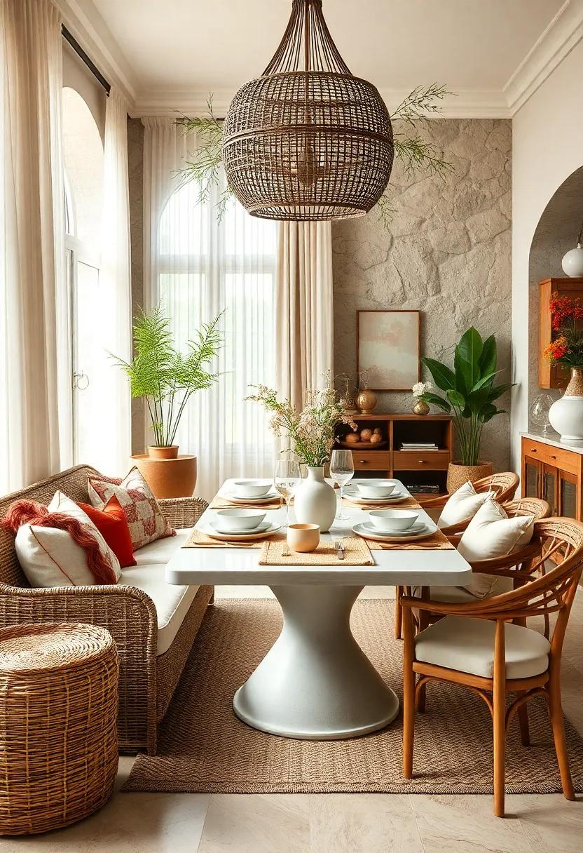 Layer Textures: Combine soft⁣ cushions, woven placemats, and smooth ceramics to create​ a tactile dimension ​in⁢ your dining space
