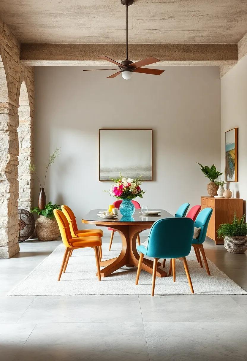Use Mismatched‌ chairs: Embrace eclecticism by mixing⁣ various chair styles and colors for a casual, charming⁣ feel