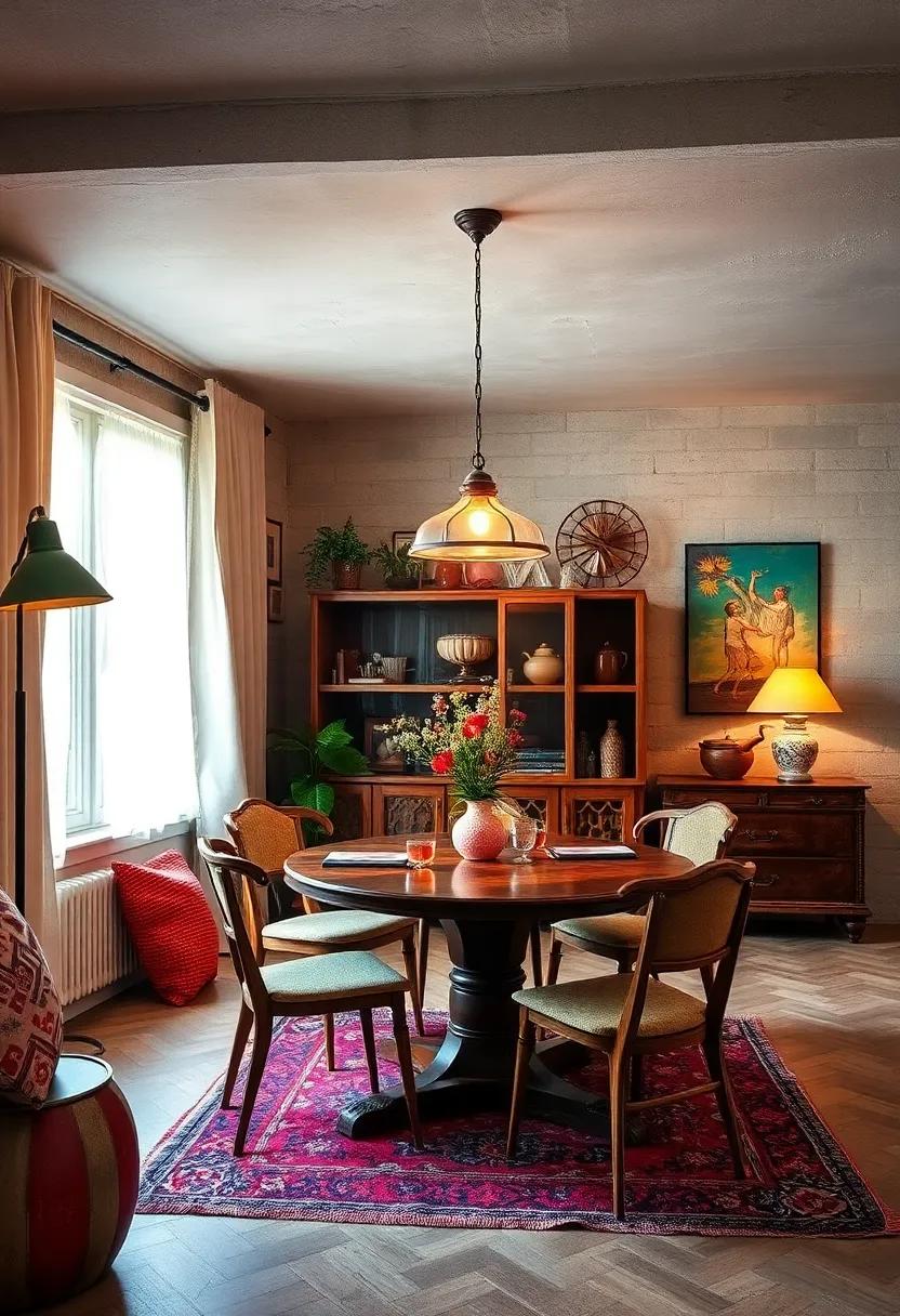 Retro Lamps: Look for unique,⁤ vintage lamps‌ that can cast a warm glow over your dining area,⁢ setting the perfect mood for gatherings