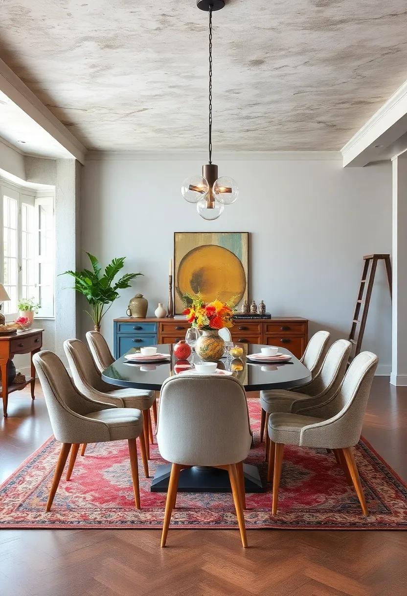 Unique Chairs: ⁣Mix and match‌ different styles of chairs to create an eclectic yet cohesive‌ dining area