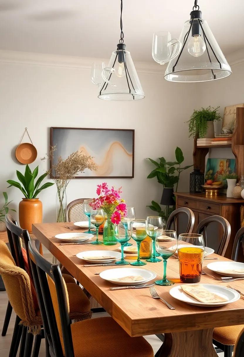 Upcycled Glassware: Find⁤ unique glassware that’s been upcycled or hand-painted, adding a pop ⁣of color and ⁤personality to your table​ setting