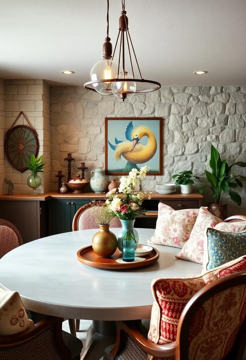 vintage Cushions: Look for eye-catching vintage cushions or ⁤throw pillows to add ‍comfort and style to your dining area