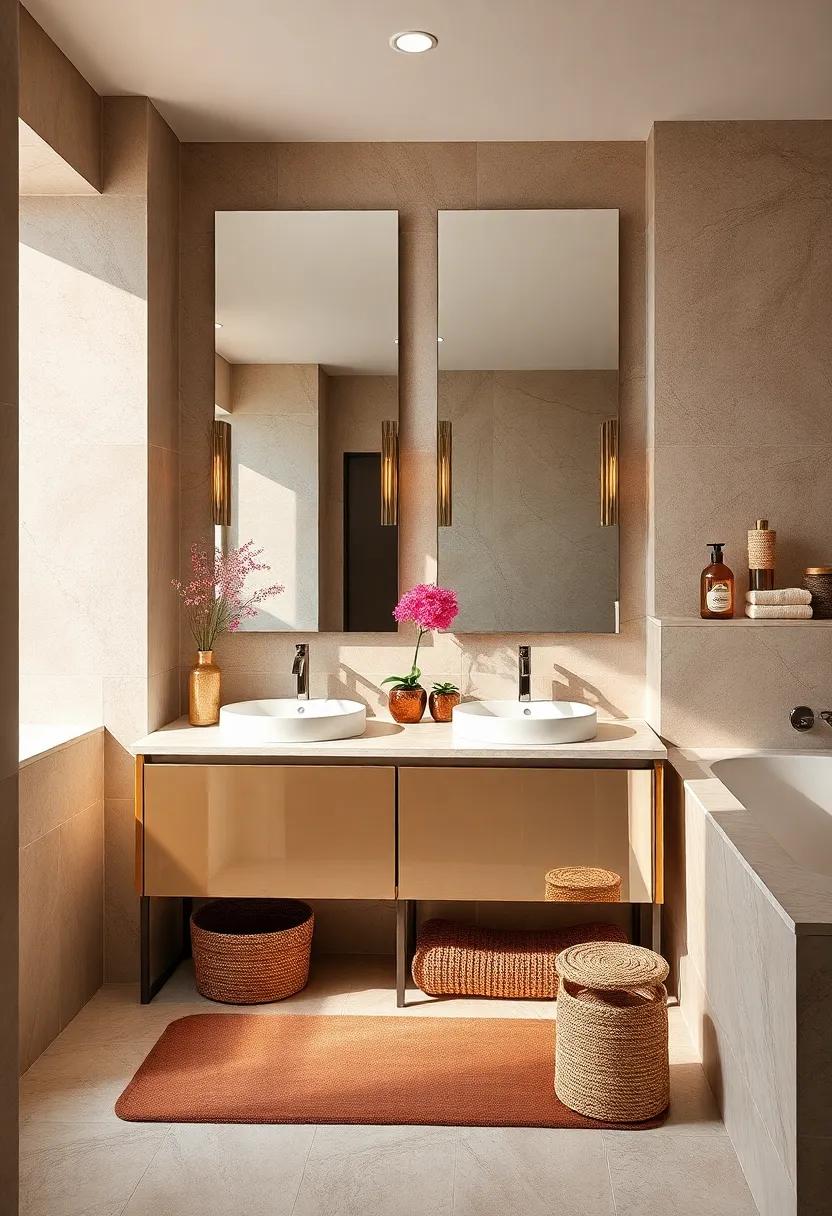 Elegant Mirrored​ Vanities: ⁣A mirrored vanity not only reflects ⁤light but also adds a touch of sophistication ‍that elevates the overall ​aesthetic
