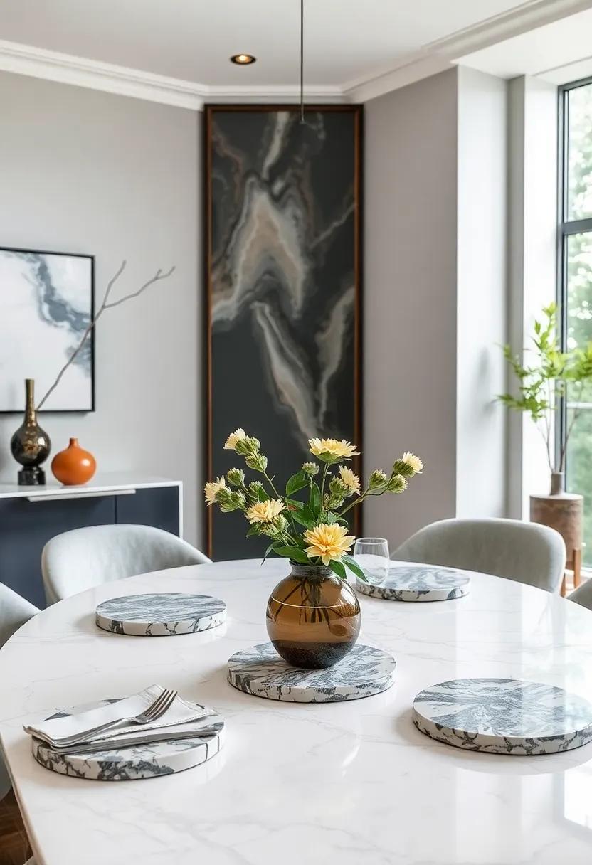Stylish Coasters: Incorporate marble coasters on your⁢ dining table for a⁢ subtle yet ‌elegant touch that elevates everyday dining
