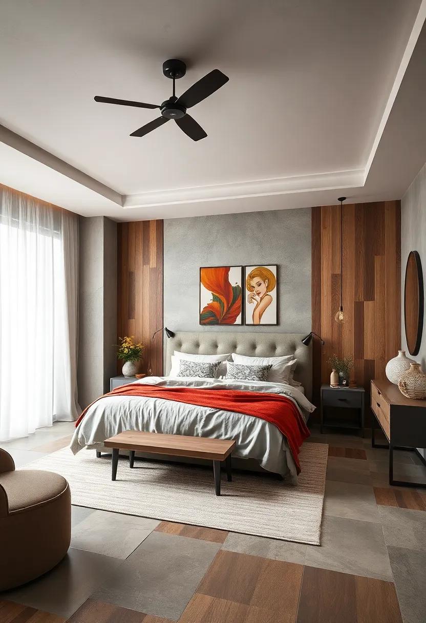Bold Accent Wall: Choose one wall to be⁣ the focal point with a striking color, wallpaper,‍ or intricate‍ design that draws the eye
