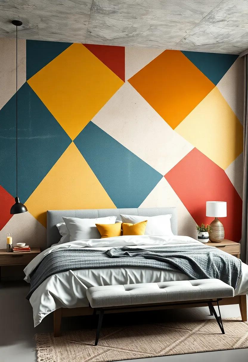 Bold Triangles:‍ Infuse ⁢energy‌ into your space with bold, oversized triangles that create ‍a ​dynamic visual ​experience in various colors