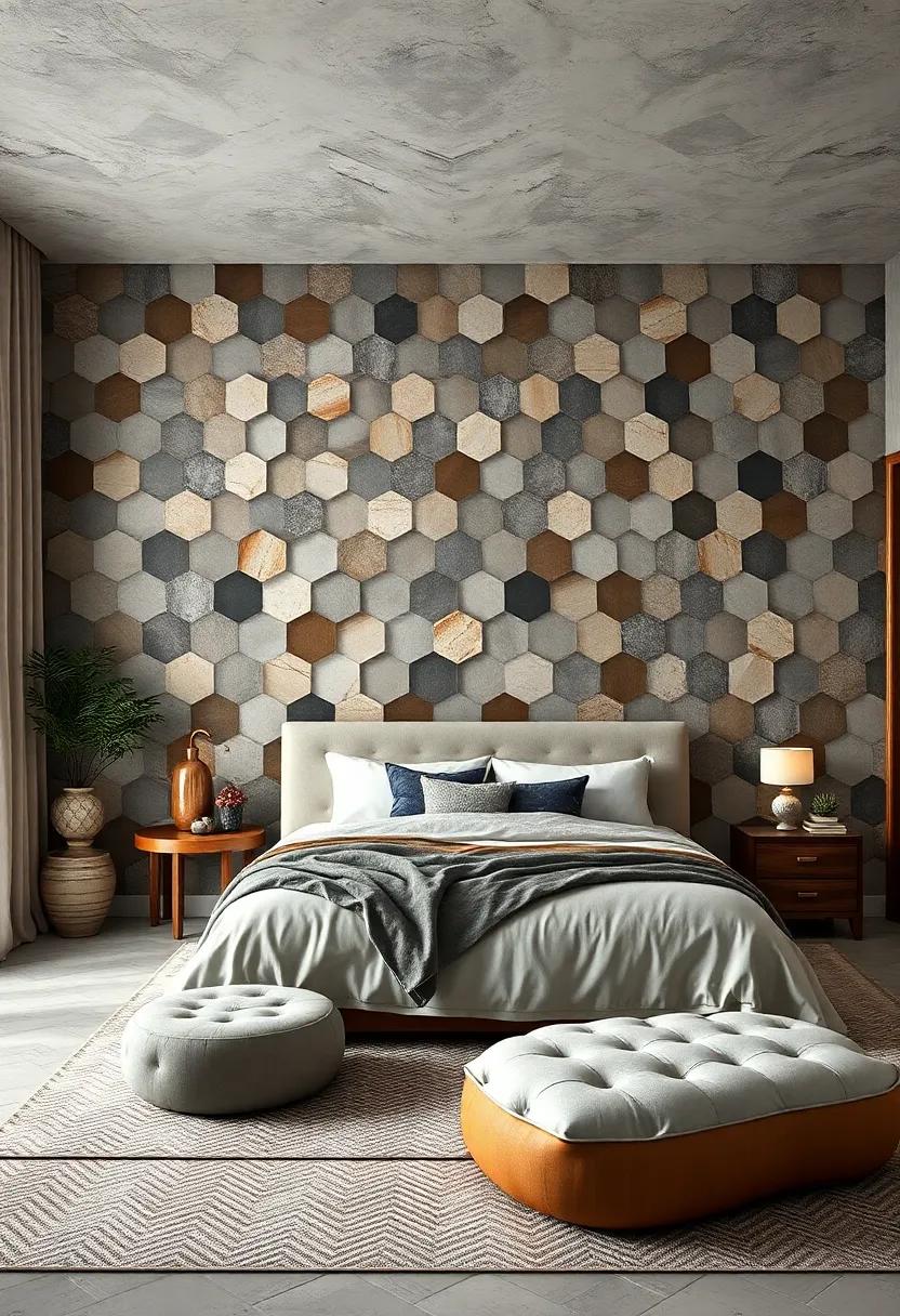 Hexagonal Honeycomb: ⁤Capture the earthiness of nature with honeycomb ​patterns that beautifully marry organic shapes with geometric precision